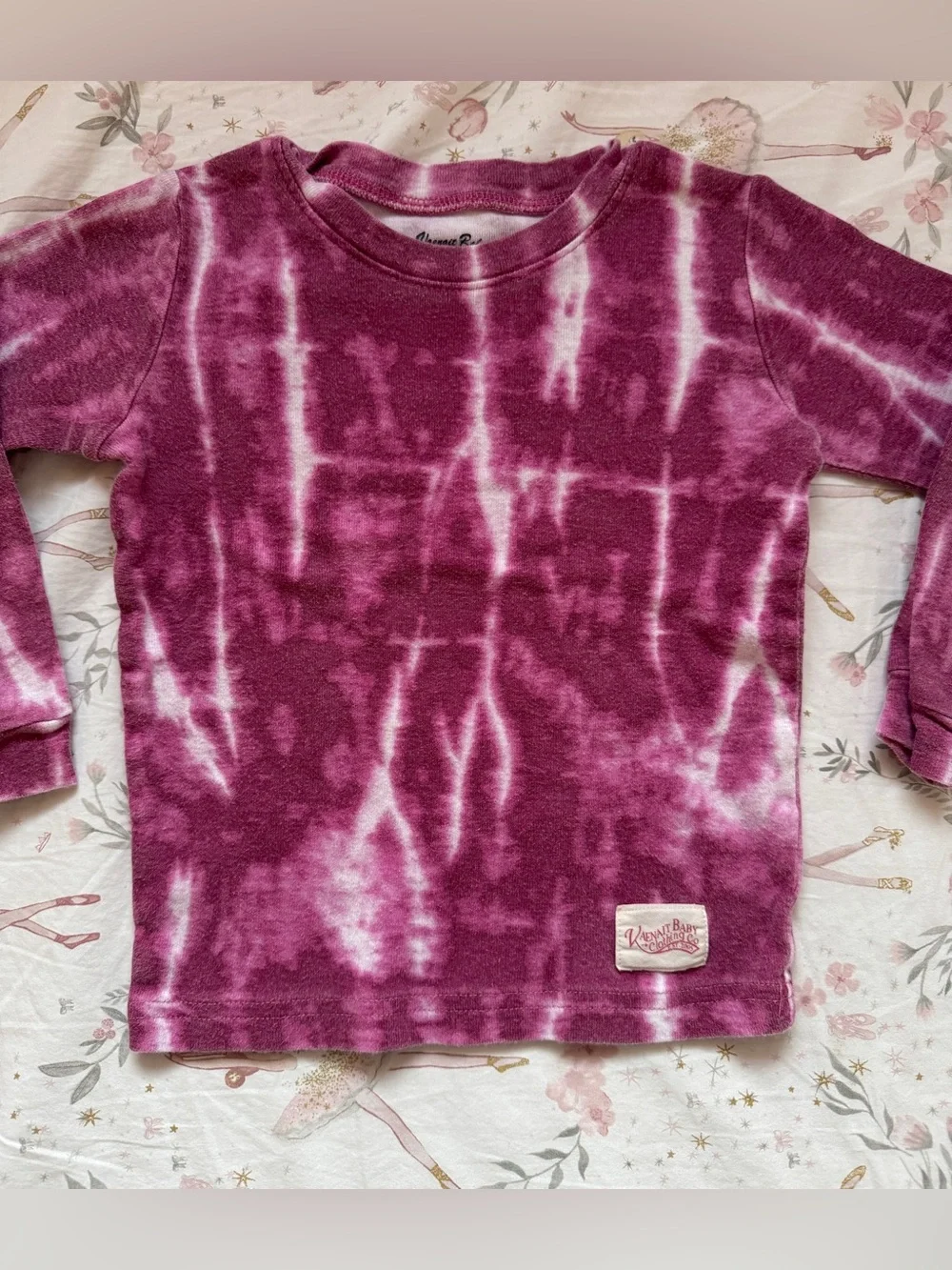 Vaenait Baby Bundle of 3 Girls 3T Cotton Pajamas Tie Dye Long Sleeve Lot